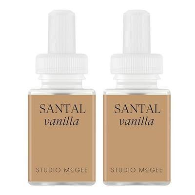 Pura x Studio McGee Home Scent Refill - Smart Air Diffuser - Long-Lasting Luxury Fragrance per Refill - Home Essential - Clean & Safe Diffuser Fragrance - 2 Pack, Santal Vanilla