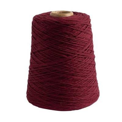 Knit Picks Dishie Red Worsted Weight 100% Cotton Yarn for Dishcloths | 400g cone of soft solid colored knitting yarn in Pomegranate color for crocheting, machine washable.