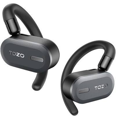 TOZO O2 Open Ear Wireless Earbuds,Multi-Angle Adjust 42H Bluetooth 5.3 | Multi-Angle Adjustable Comfort Fit Bluetooth Headphones, Rich Bass, Crystal Clear Calls, Perfect For Sport Driving Work