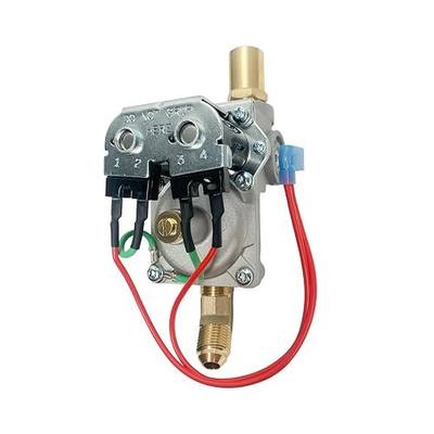 93844 RV Water Heater Gas Solenoid Valve for Atwood Dometic 6 Gal | OEM 93870 White Rodger Valve with 45° Elbow 3/8" & Orifice Holder & Fits 6 Gallon Main Burner