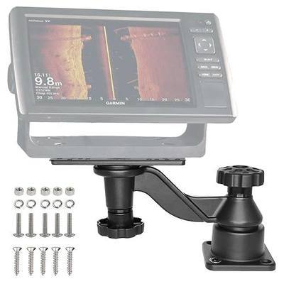 Fish Finder Mount with Heavy Duty Swing Arm for Fishfinders & Chartplotters Marine Electronic with 5" to 12" Screens, Compatible with Garmin Lowrance Humminbird and More