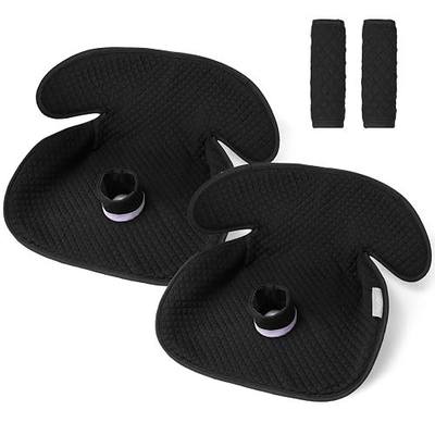 TinlyFinly Baby Potty Training Car Seat Protector Cover, 2 Pack, Black | Washable & Waterproof & Leakproof, Carseat Piddle Pad for Baby Infant Toddler, Prevents Pee