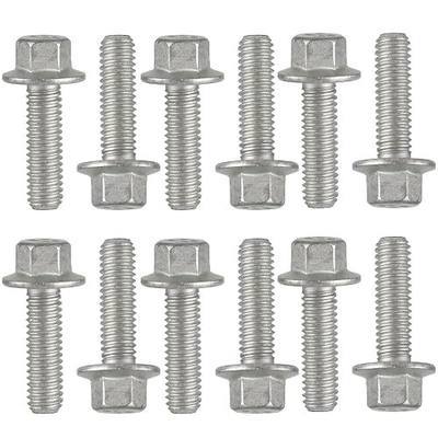 (12 PCS) 551696 Exhaust Manifold Header Bolt Kit for LS Series Engines LS1 LS2 LS3 LSX LT – Grade 10.9 Steel LS Header Bolts Replacement Set (Dacromet Coated)