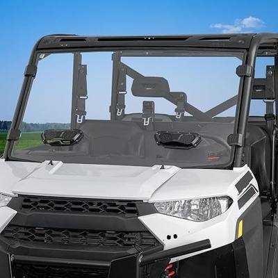 KEMIMOTO 3-IN-1 Vented Windshield Compatible with Ranger XP 1000/1000/900 | Scratch Resistant,Hard-Coated PC Material,Pre-assembled for Quick Install