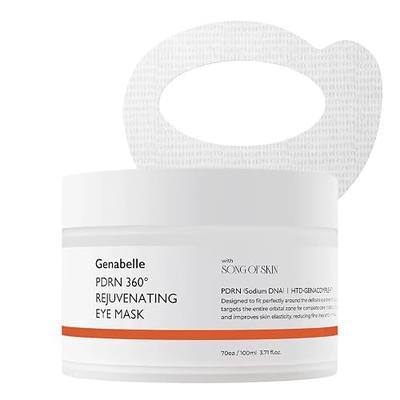 Genabelle PDRN 360° Rejuvenating Eye Mask – Full Eye Area Eye Patches for Hydration, Firming & Elasticity with PDRN & Peptides – Targets Dark Circles, Puffiness & Fine Lines, Glass Skin – 3.38 fl oz.
