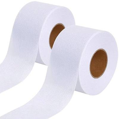 2 Rolls Fusible Batting Tape for Quilting -1.5 Inches x 30 Yards White Batting Seam Tape, Fusible Sheer Binding Tape for Batting Quitting Sewing
