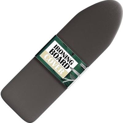 Hearth & Harbor Ironing Board Cover and Pad 15x54 Full Size, Thick Heavy Duty Scorch Resistant Padding Elastic Edge Hook & Loop Fastener, Iron Board Cover with Padding, Grey