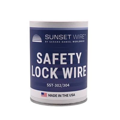 Safety Lock Wire - T302/304 Stainless Steel Safety Wire for Aviation, Automotive, Industrial Use - 1lb Dispenser Can - Made in USA (0.032 in)