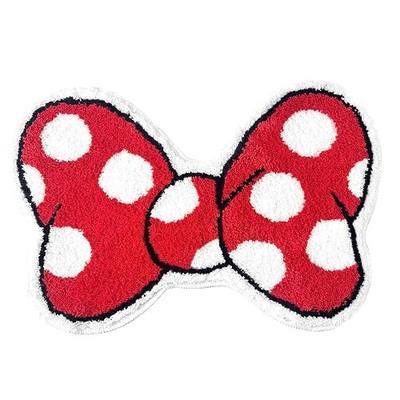 Cute Cartoon Door Mat for Boys Room Funny Mouse Bathroom Decor Accessories Bathrug Non-Slip Rugs for Girls Bedroom Home Decor Lovely Floor Rug Bathmat (Dot)