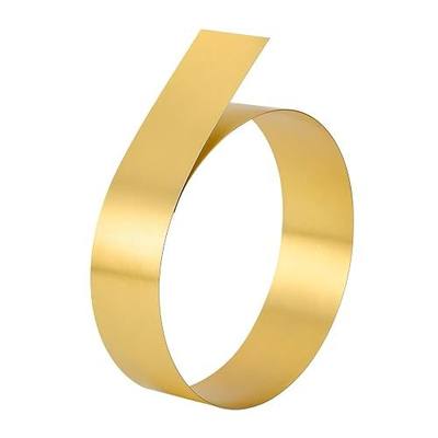 Brass Sheet Roll, 0.4mm Thick x 50mm Wide x 1000mm Long, Brass Metal Strip Foil Roll for Crafts, DIY, Electrical Repair, Grounding