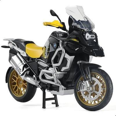 1:12 Die-cast Motorcycle Compatible for BMW R1250 GS | Die-cast metal fuel tank, fits 5-7in figures, perfect for display or collection