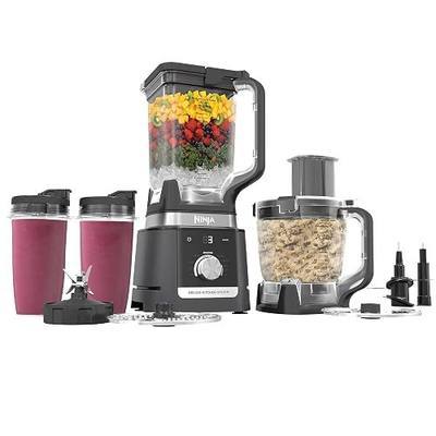 Ninja (Refurbished) CO905KS Deluxe Kitchen System, 1600 WP Auto-IQ Base, 88-oz. Picther, 9-cup Deluxe Food Processor, (2) 24-oz. Single-Serve Cups (Renewed)