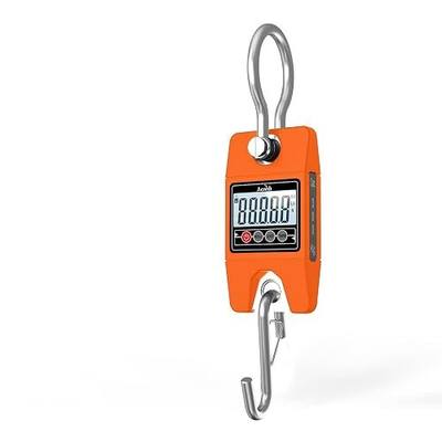 Hanging Weight Scale 400KG/880LB, Stainless Steel Digital Heavy Duty Luggage Crane Scale, Suitable for Outdoor Farm Hunting Travel and Fishing (Orange)