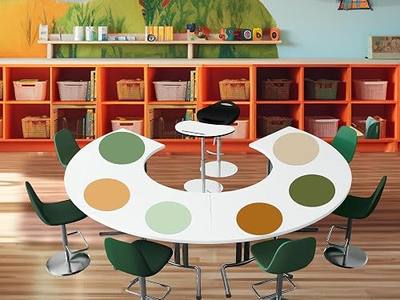 Lincia 12 Pcs Larger 12 '' Dry Erase Dots for Classroom Tables Removable Dry Erase Circles Whiteboard Marker Stickers Spots Wall Decals for School Classroom Teachers Students Table & Desk