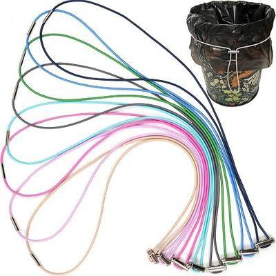 Garbage Can Bands Large Adjustable 8 Pcs Fits 8-33 Gallon Trash Cans | Trash Can Bands Fits 8-33 Gallon Trash Cans for Kitchen Home Office School Garbage Rubber Bands
