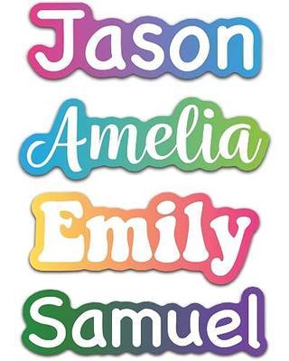 Personalized Name Stickers for Water Bottles - Custom Waterproof Vinyl Name Labels for Tumblers, Cups, Bottles, Computers, Daycare and School (6 Stickers)