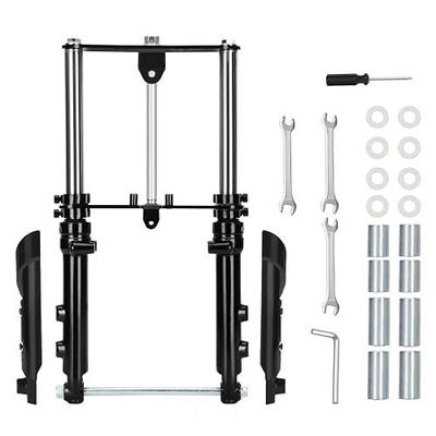 Mini Bike Suspension Kit-Mini Bike Front Fork Suspension Kit Replacement for Coleman CT100U/TrailMaster Storm 200/GMB100,Universal,Small Motorcycle Shock Absorber Fork Frame Upgrade Kit(Black)