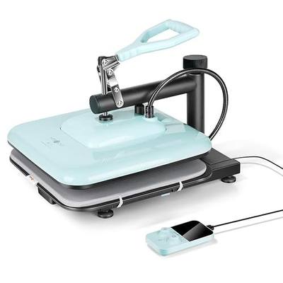 HTVRONT Heat Press Machine 15x15 - Swing Away Shirt Press for Sublimation | 1500W Rapid EvenHeating, Adjustable pressure knob and auto shutoff for safe professional quality results