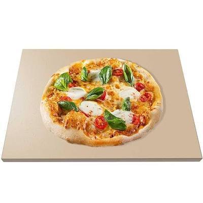 15"x12" Rectangular Pizza Stone for Oven, Grill & Camping, Cordierite Baking Stone with High Heat Resistance
