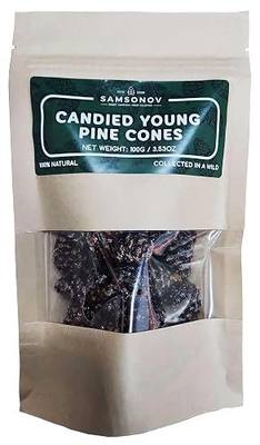 Samsonov & Partners Candied Young Pine Cones Siberian Delicacy 100g/ 3.53oz - Pack of 10