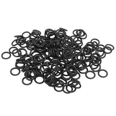 Bivethoi Nitrile Rubber O-Rings 7mm OD 5mm ID 1mm Width, Black | Round O-Ring, Machine Plumbing/Automotive, Pack of 200