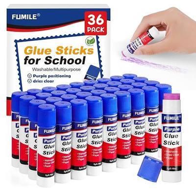 36 Pack Glue Sticks Bulk for Kids, Disappearing Purple Glue Sticks for Classroom and Teacher Supplies.0.18 OZ kids glue Dries Clear, Non-Toxic, Washable, Back to School Supplies and Student Must Haves