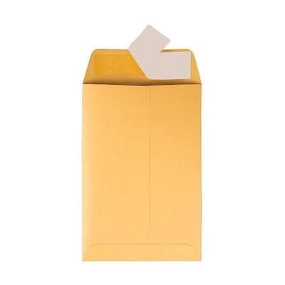 Catalog Envelopes (Open End), Brown Kraft, 28 Pound. 100 Per Pack. (Peel And Seal, 6.5"x9.5")