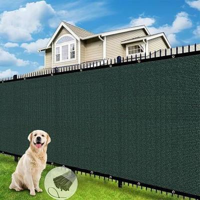 Privacy Fence Screen 6 X 15 FT, Heavy Duty Outdoor Shade Mesh Cloth for Garden, Backyard, Patio, Balcony & More – UV Protection, Windproof & Durable – Easy Installation with Grommets, Customizable