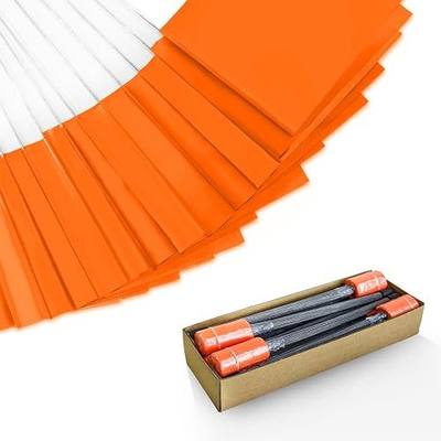 Zozen 21x5x4 In Extended Flag Pole Marking Flags,1000Pcs Fluorescent Orange | Writable Marker Flags for Lawn & Irrigation & Landscape & Sprinkler & Survey & Dog Training