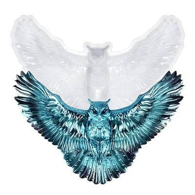 3D Winged Owl Silicone Mold for Epoxy/UV Resin Casting DIY Craft Art Decors | Crystal Owl Resin Mold Handmade Hanging Ornament Art Decors for Living Room Wall Decors Resin Craft Mold Lovers Gift
