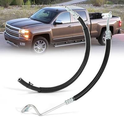 2pcs Power Steering Pressure Hose, Fit for Chevy Silverado 1500 Tahoe Avalanche 2007-2013, GMC Sierra Yukon 2007-2012, Cadillac Escalade 2007-2014 4.8 5.3 6.0 6.2L V8 Replace 15812564 15812565