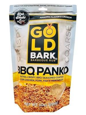 Gold Bark BBQ Seasoned Panko (10 oz) for Crispy Breaded Chicken, Pork and Fish