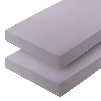 Cot Sheets 31" x 75", 2 Pack Cot Size Sheet Fitted for Narrow Twin Mattress/RVs Bunk/Guest Beds/Army Cots/Trifold Mattress/Travel Size Mattress, Ultra Soft & Breathable Camper RV Bunk Bed Sheets, Gray