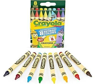 Crayola Crayons Limited Edition with 8 Retired Colors, 1 Box