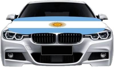 Car Hood Cover Country Flag Hood Cover Durable Weatherproof Universal Fit Car Cover for All Seasons Protection Custom Fit for Cars Trucks SUVs (Argentina)