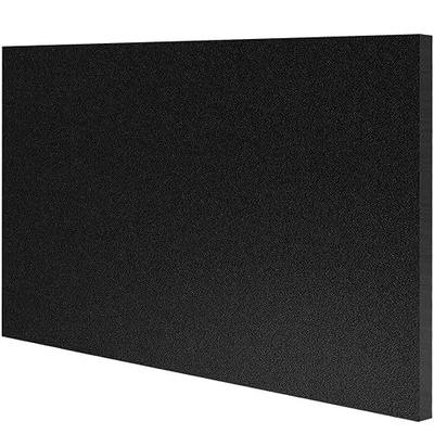 HDPE Plastic Sheet 1/2 Inch Thick 12" x 16", High Density Polyethylene Solid Board with Different Surfaces (Textured Front & Smooth Back), 0.5" Thick DIY Machining Panels for Home, Crafts (Black)