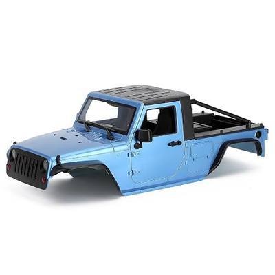 1/10 RC Pickup Body Shell Kit Unassembled - 313mm Wheelbase Wrangler Pickup Body,for RC Crawler Axial SCX10 SCX10 II 90046 DIY (Baby Blue)