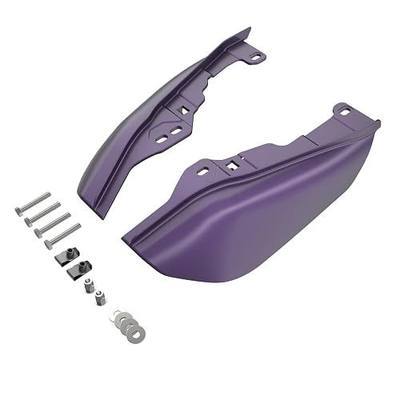 Advanblack 2025 RG Mid Frame Air Deflectors Compatible for Harley Touring Street Glide, Road King, Electra Glide, 2009-2025 (Purple Abyss Denim)