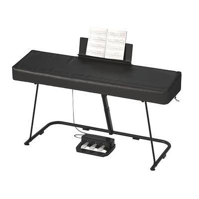 BENVOL 61/88 Keys Piano Cover - Waterproof Dustproof Keyboard Protector with Music Stand Zipper, Adjustable Drawstring, Soft Spandex Fabric for Yamaha, Casio 61/88-Key Digital Pianos (88keys-black)