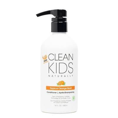 Clean Kids Naturally Conditioner- All-Natural, Gluten-free, Vegan, and Cruelty-free, Paraben-Free, EWG Verified, 16 oz (1 Bottle), (Orange Burst)