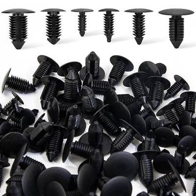 160 Pcs Christmas Tree Style Retainer Clips & Nylon Bumper Shield Fastener Rivets 6mm 7mm 8mm 9mm 10mm 11mm Xmas Tree Retainers Universal Car Vehicle Truck Body Door Panel Push Pins