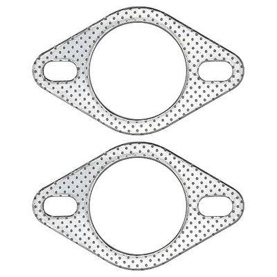 2.25 Inch 60mm Exhaust Gasket 2 Bolt for Muffler Flange Manifold High Temperature Graphite w/Fire Ring 2 Pcs