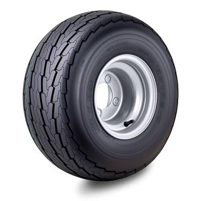 WANDA Trailer Tire Wheel Assembly 18.5x8.5-8 8-Ply D 83L with 4 Lugs on 4" PCD Silver Rim