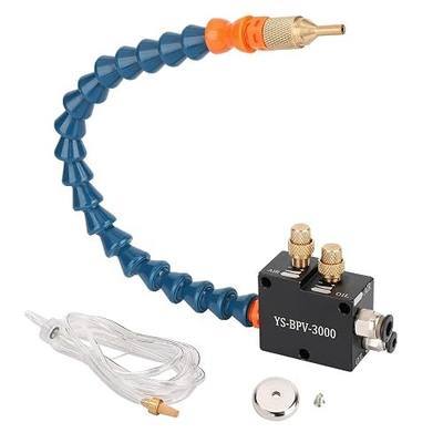 1/4" CNC Coolant Mister for Milling Machine Mist Spray System | Lathe Lubrication Spray Coolant System Nozzle, Magnetic Mill Mister, Mist Spray, Air Cooling Kit Cnc For Mill Metal Lathe