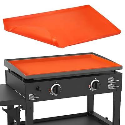 28" Silicone Griddle Mat for Blackstone, Heavy Duty Food Grade Silicone Griddle Cover, BBQ Shield Against Rust, Grease & Dirt, All-Season Protection