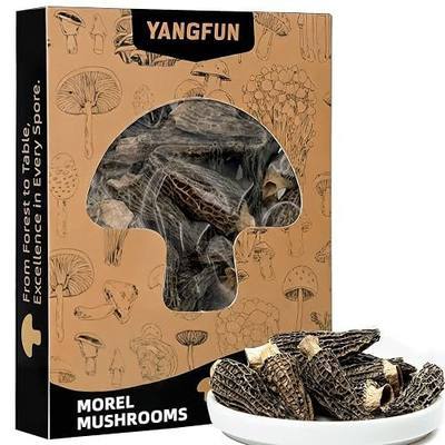 Dried Morel Mushrooms, Premium Grade, 2 oz, Gluten-Free, Vegan, Keto-Friendly