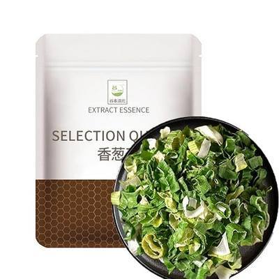 BKSUAIWU Freeze Dried Chopped Green Onions,2.82oz(80g),Dried Scallions,Dehydrated Onion,Dry Green Onions for Cooking, Salads, Garnish香葱干