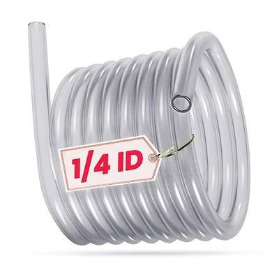 1/4 Fuel Line Gas Hose Tube 1/4" ID x 3/8" OD Replacement Fuel Hose Gas Line for Small Engines, Chainsaw, Blower, String Trimmer Lawn Mower Power Tools ATV Generators 10ft/3m (6.35mm x 9.5mm) Clear