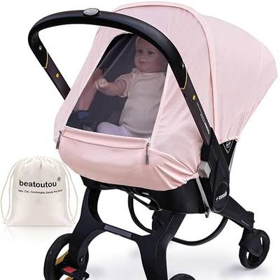 Breathable Baby Car Seat Cover Compatible with Doona Car Seat and Stroller | Breathable sunproof , 360° coverage for naps, machine washable, fits Doona car seat stroller, spring/summer/autumn use