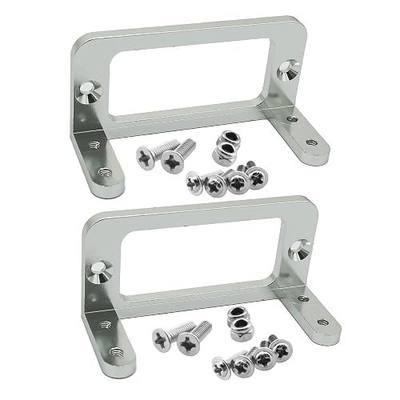 2 Sets Aluminum Alloy RC Servo Mount Bracket with M3 Screw and Nut for Tamiya Bruiser Four Wheel Drive Futaba S3003 Rudder Frame MG995 MG996 Standard Throttle Servo RC Boat Ship Car